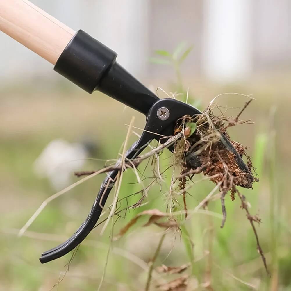 RootGrip - Puutarhatyökalujen kynsimäinen rikkaruohopää - Tehokas juurten poisto yhdessä vaiheessa.