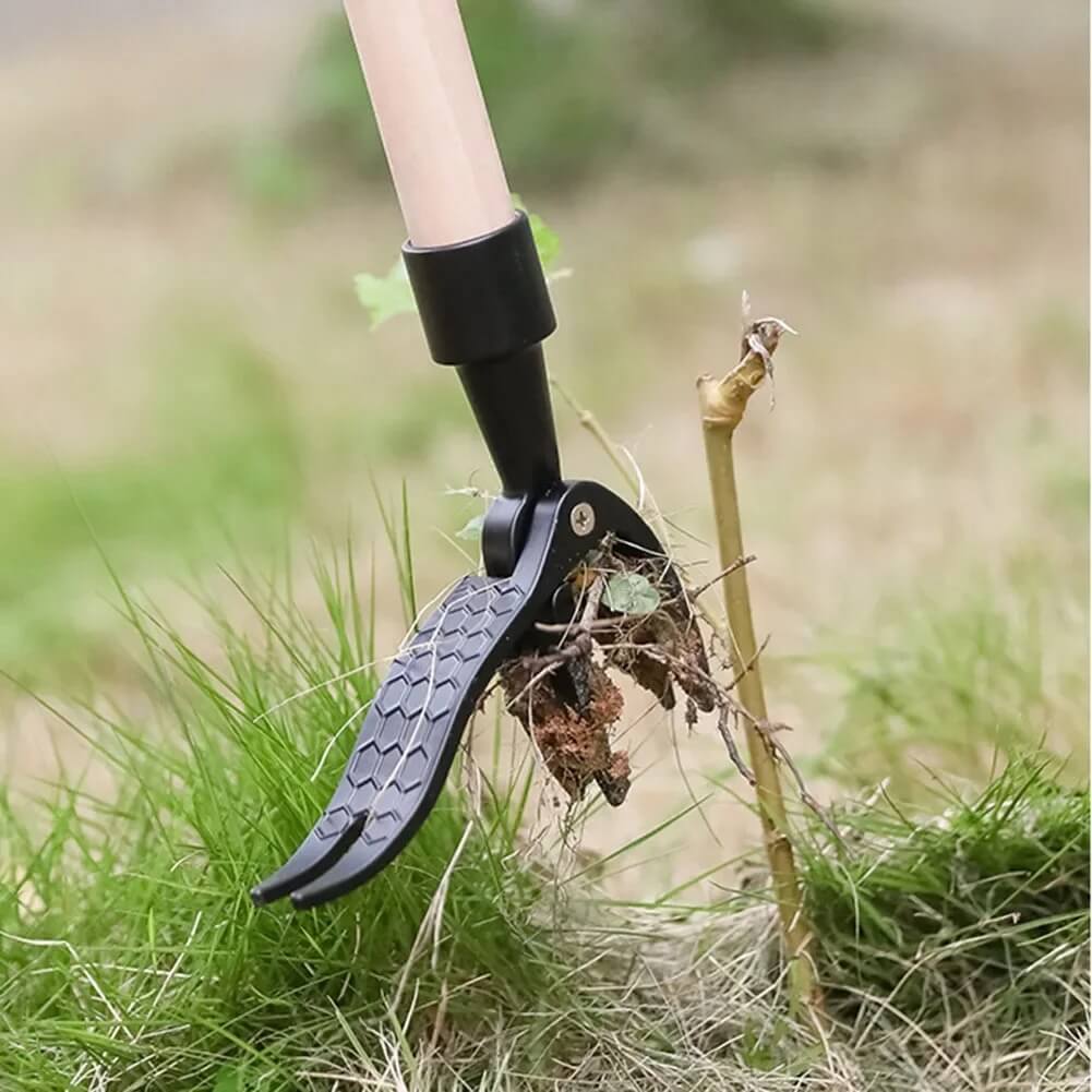 RootGrip - Puutarhatyökalujen kynsimäinen rikkaruohopää - Tehokas juurten poisto yhdessä vaiheessa.