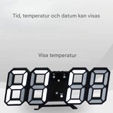 BrightChrono - 3D digitaalinen LED seinä- ja pöytä kello | Tyylikäs aikanäyttö kotiin ja toimistoon.