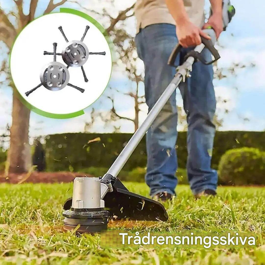SteelSweep – Universellt Stålborsthuvud för Grästrimmer | För Mossa, Ogräs & Rostborttagning