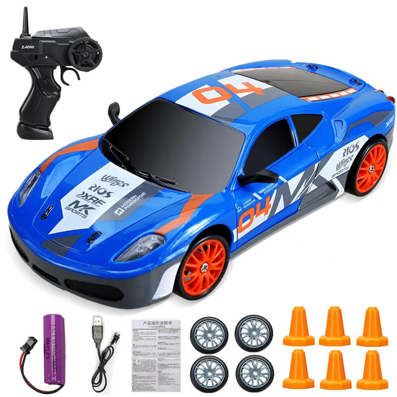 1:24 RC Drift Car neliveto - 15km/h nopea ja dynaaminen kilpa-ajo