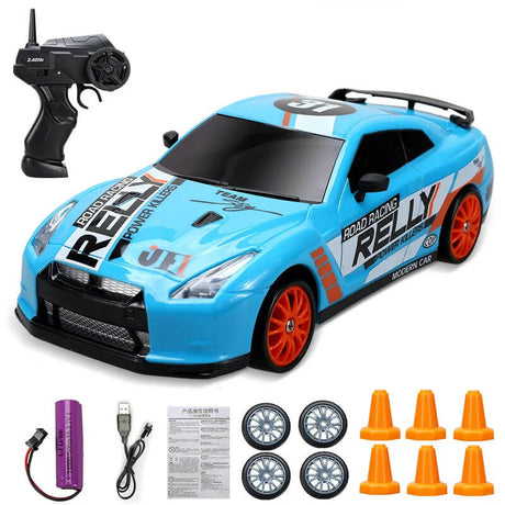 1:24 RC Drift Car neliveto - 15km/h nopea ja dynaaminen kilpa-ajo