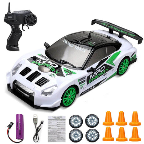 1:24 RC Drift Car neliveto - 15km/h nopea ja dynaaminen kilpa-ajo