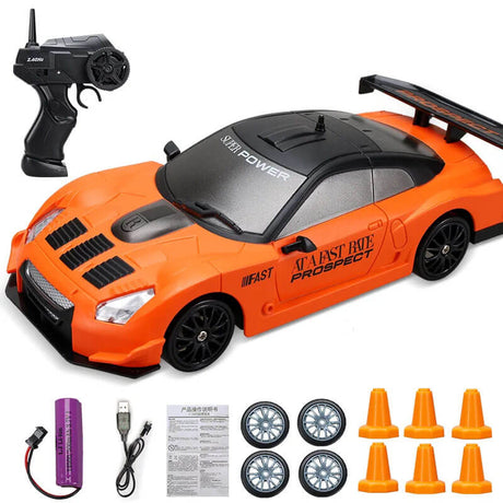 1:24 RC Drift Car neliveto - 15km/h nopea ja dynaaminen kilpa-ajo