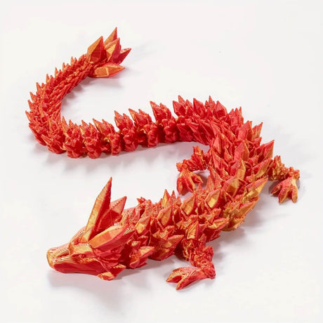 DragonMorph - 3D-tulostettu liikkuva lohikäärmeen malli koristeluun ja fantasiaan