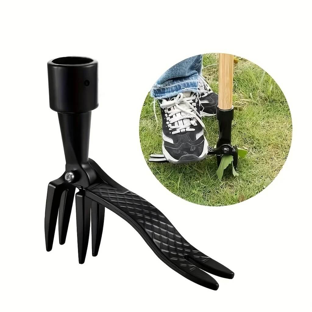 RootGrip - Puutarhatyökalujen kynsimäinen rikkaruohopää - Tehokas juurten poisto yhdessä vaiheessa.