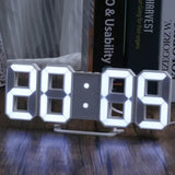 BrightChrono - 3D digitaalinen LED seinä- ja pöytä kello | Tyylikäs aikanäyttö kotiin ja toimistoon.