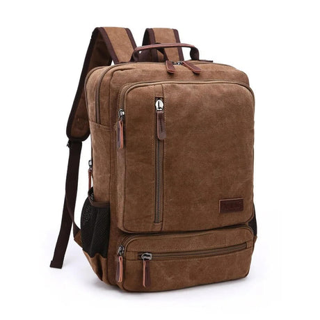 NomadiqPack - Vintage Canvas reppu matkustamiseen | Tyyli, toiminto ja joustavuus yhdessä