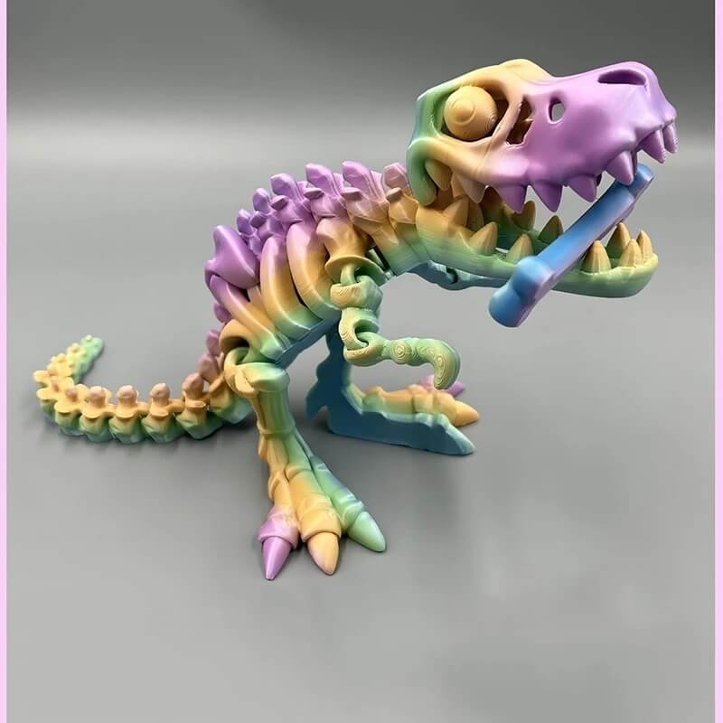 DinoFlex - Liikuteltava 3D-tulostettu dinosaurusmalli leikkiin ja sisustukseen