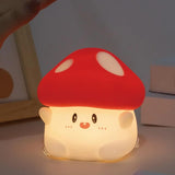 GlowShroom - Silikoni LED-yövalo | Pehmeä kurpitsa-, sieni- tai kummitusmuotoilu lastenhuoneisiin ja makuuhuoneisiin.