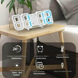 BrightChrono - 3D digitaalinen LED seinä- ja pöytä kello | Tyylikäs aikanäyttö kotiin ja toimistoon.
