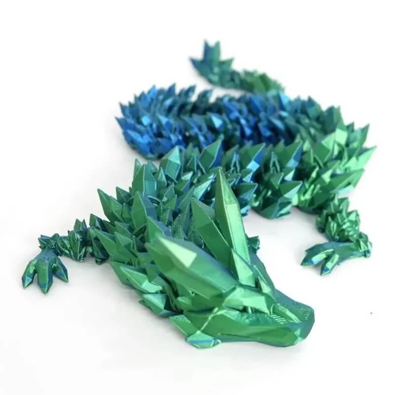 DragonMorph - 3D-tulostettu liikkuva lohikäärmeen malli koristeluun ja fantasiaan