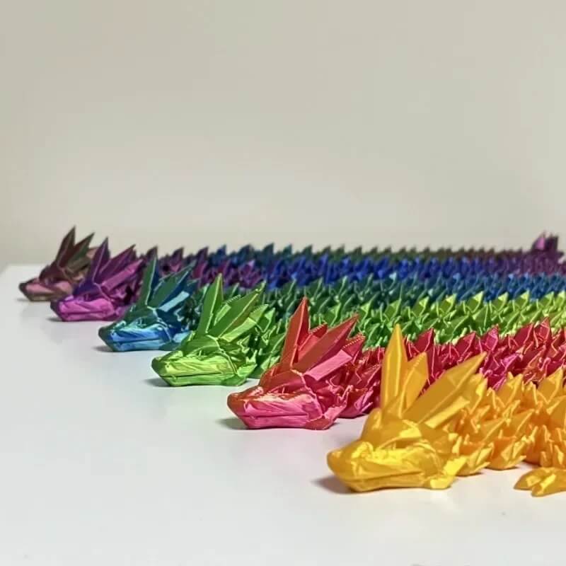 DragonMorph - 3D-tulostettu liikkuva lohikäärmeen malli koristeluun ja fantasiaan