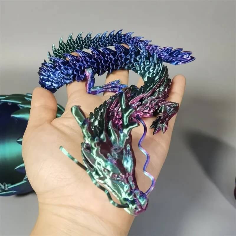 DragonMorph - 3D-tulostettu liikkuva lohikäärmeen malli koristeluun ja fantasiaan