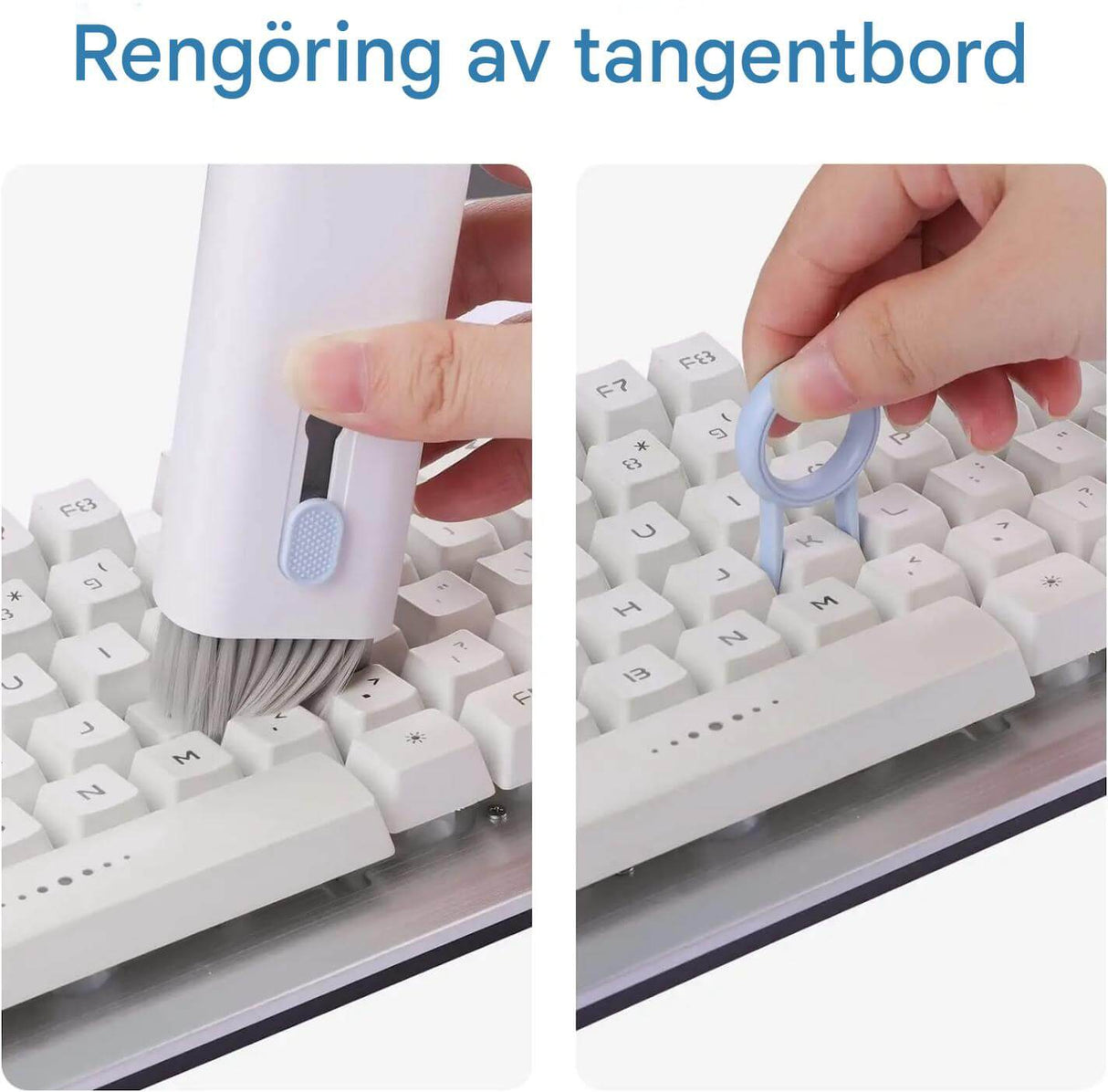 CleanMate - 7-in-1 näppäimistön ja kuulokkeiden puhdistussarja | Älykäs hoitoratkaisu tietokoneelle ja teknisille vempaimille.
