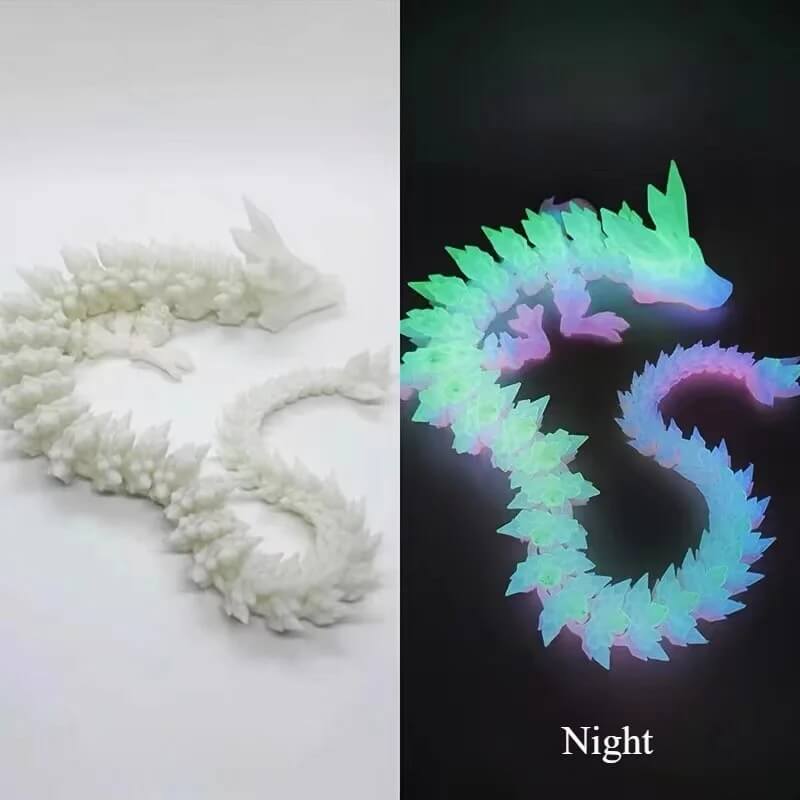 DragonMorph - 3D-tulostettu liikkuva lohikäärmeen malli koristeluun ja fantasiaan