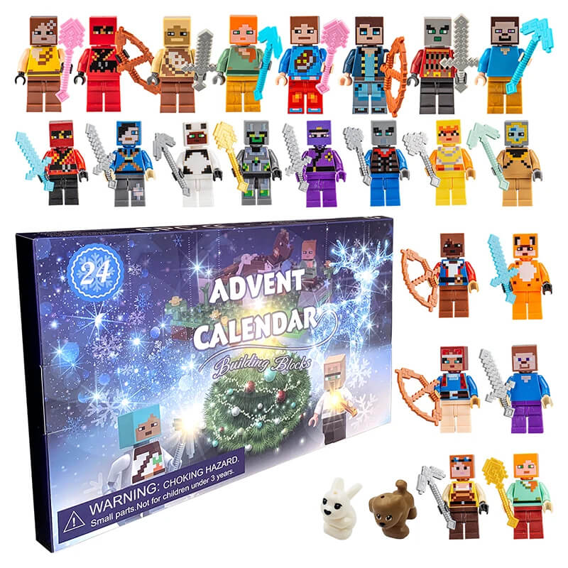 MiniCraft Adventtikalenteri - 24 Päivän Lähtölaskenta Toimintahahmojen Kanssa