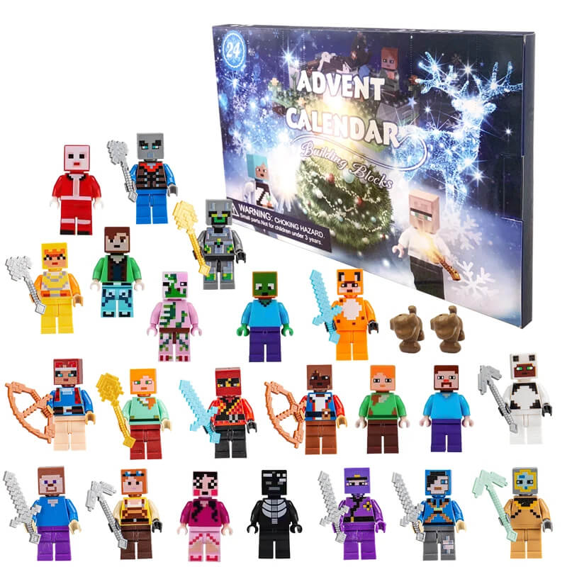 MiniCraft Adventtikalenteri - 24 Päivän Lähtölaskenta Toimintahahmojen Kanssa