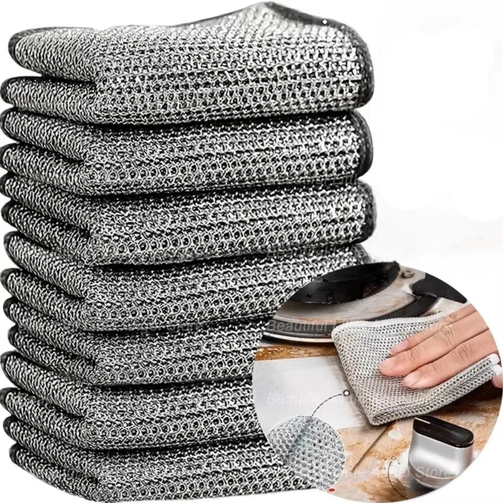 ScrubMaster™ - Monikäyttöinen Teräslanka, Uudelleenkäytettävä ja Tehokas.