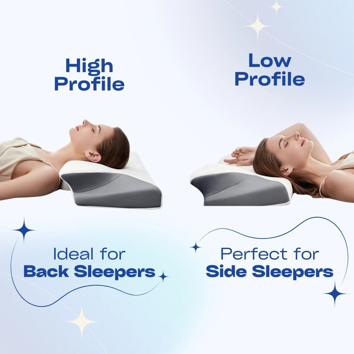 Snoozeit.™ - Ergonominen ja mukava ortopedinen niskatyyny.