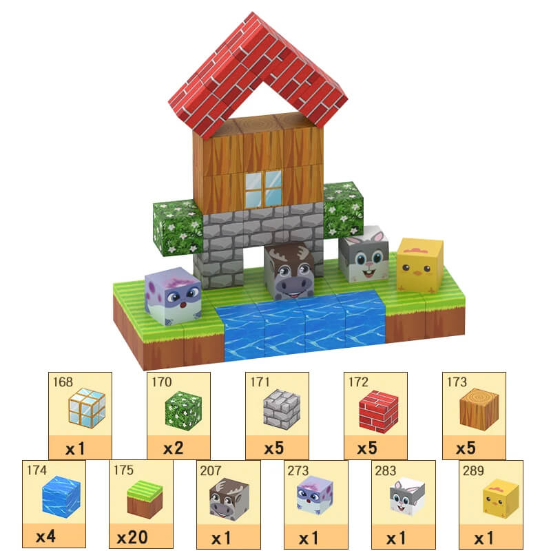 MiniCraft™ Magneettiset Rakennuspalikat – Luovuutta ja Oppimista Yhdessä Paketissa